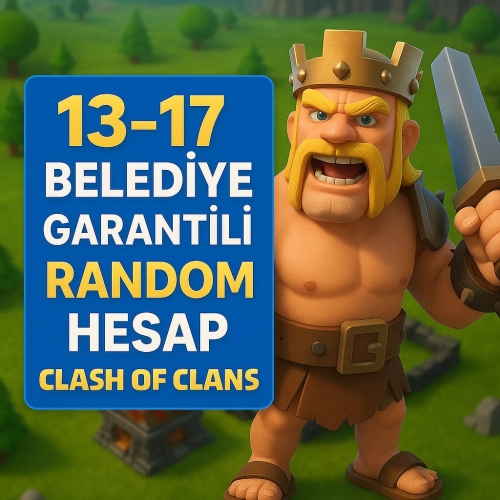  13-17 Belediye Garantili Random hesap